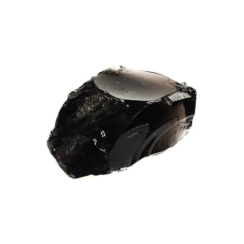Piedra obsidiana negra en bruto, 