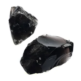 Piedra obsidiana negra en bruto, 