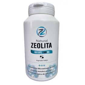 Zeolita Natural 160 cápsulas vegetales, micronizada y activada. Aplicaciones naturales. 