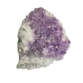 Amatista con base plana drusa 